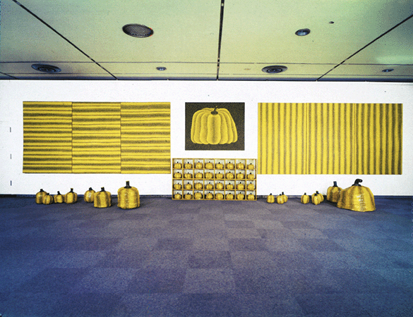 1984  Installation view of Kusama’s second solo exhibition at Fuji Television Gallery, Tokyo, 20 April - 16 May 1984  Artwork: © YAYOI KUSAMA 